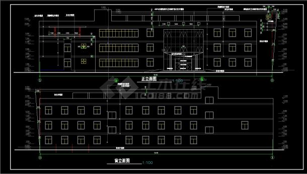 全套宾馆设计CAD施工设计详细图纸-图二