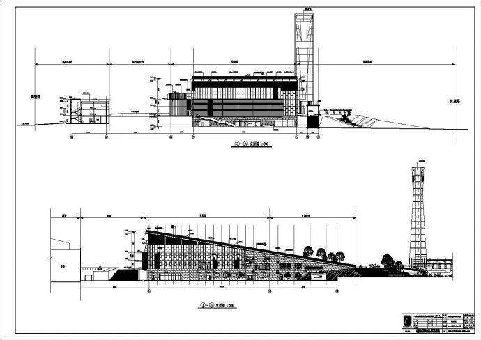 【广东】某三层乙级体育馆建筑及结构设计施工图（含水暖电）_图1