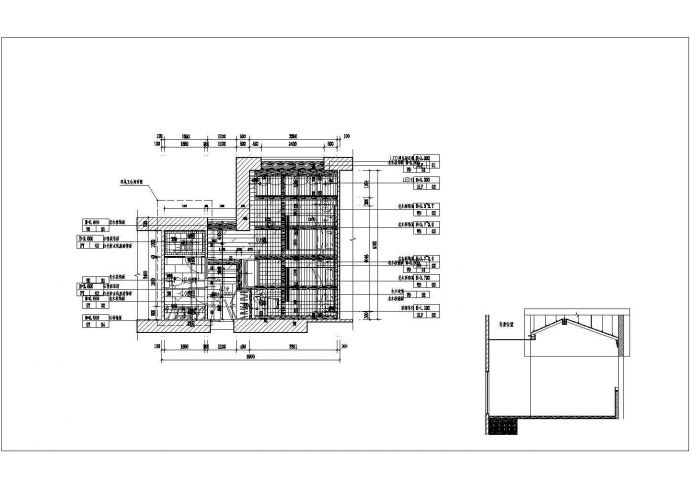 原生态酒店特殊户型室内设计的CAD设计图纸_图1