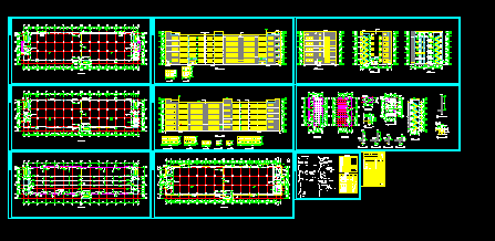 现代造型大厂房建筑施工cad设计方案图纸_图1