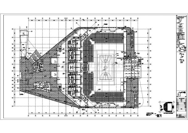 【安徽】体育中心给排水设计施工图纸（体育场、景观塔）-图一