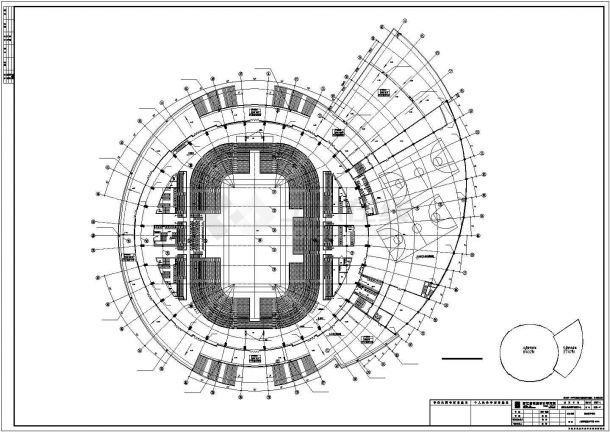 【宁波】多层框架体育馆给排水cad设计施工图-图二