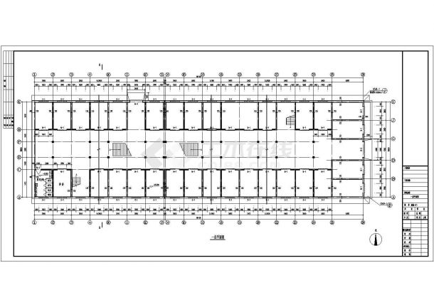 某地区集贸市场建筑结构设计方案图-图二