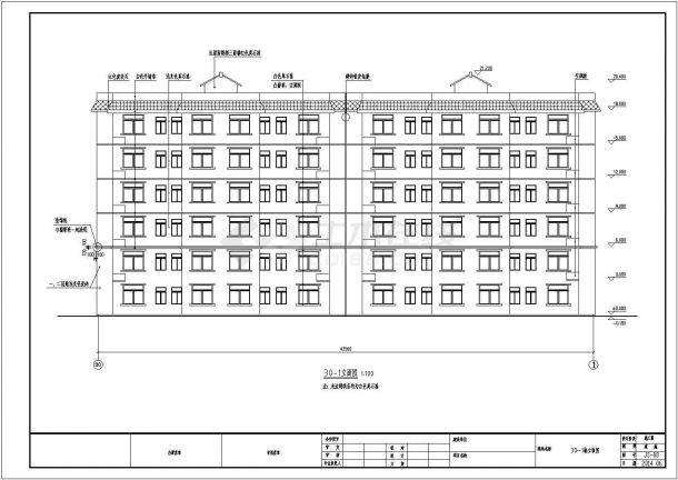 某地区6层砖混结构公租房建筑设计施工图-图二