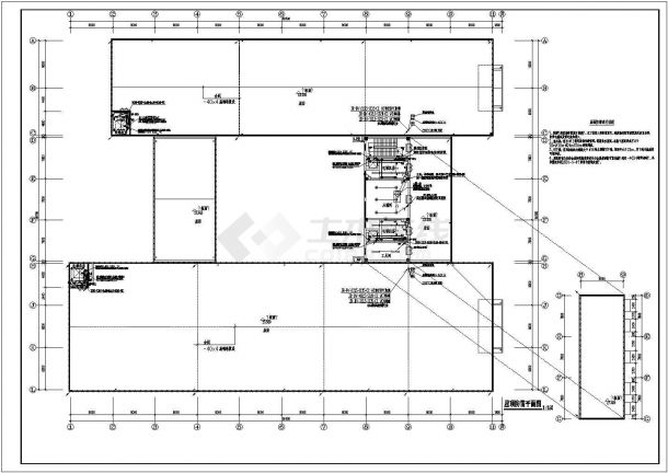 标准电子工业厂房建筑电气图纸设计-图一