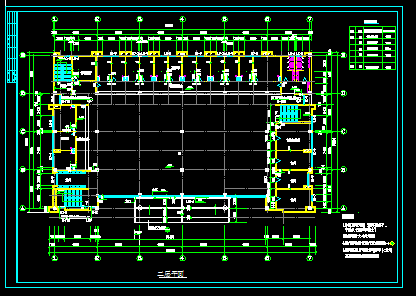 学校食堂建筑施工cad设计方案详图-图二