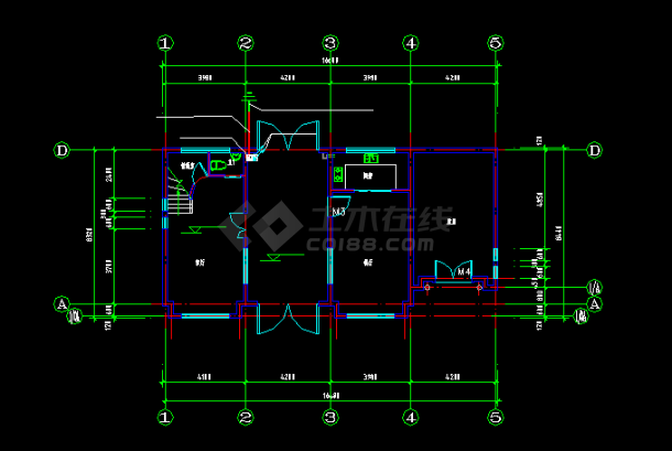 某别墅电气设计方案CAD全套图纸-图二