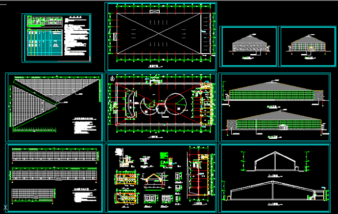 海珍品养殖大棚建筑施工CAD设计方案图纸_图1