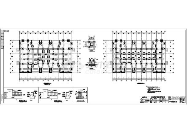 某地公园城墙改造图结构设计施工图-图一