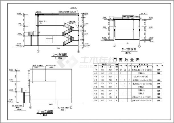 某农村三层医院门诊楼建筑设计方案图纸-图二