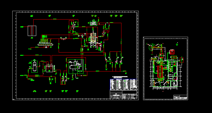 某工厂10t燃煤锅炉房整套平面方案cad设计图、流程图_图1