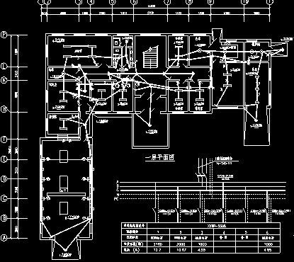 加压泵站及综合楼照明设计平面及系统图-图二