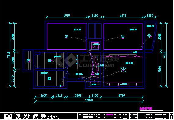 某小区家居室内照明设计CAD(含效果图对照)-图二