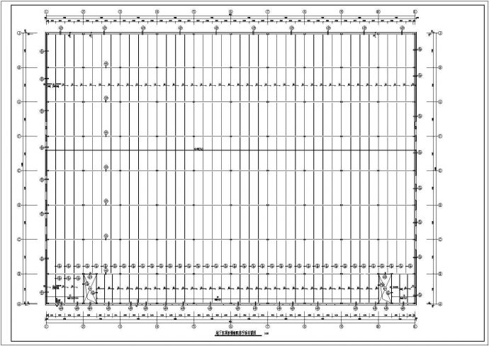 新疆某门式钢架汽车展厅结构施工图（局部夹层）_图1