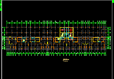 框架住宅基础平面结构CAD建筑设计图-图二