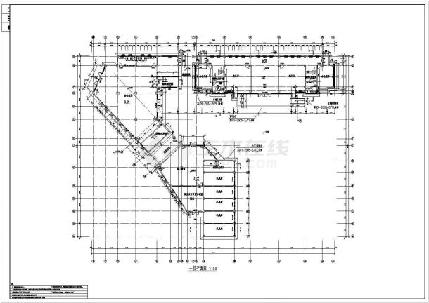 扬州市某地5层框架办公楼建筑设计施工图纸-图二