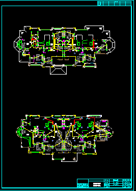 某高档豪华别墅电气设计cad施工图纸-图二