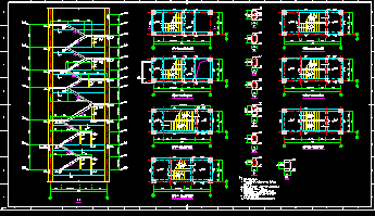 某框剪结构电控楼结构CAD建筑设计施工图-图二