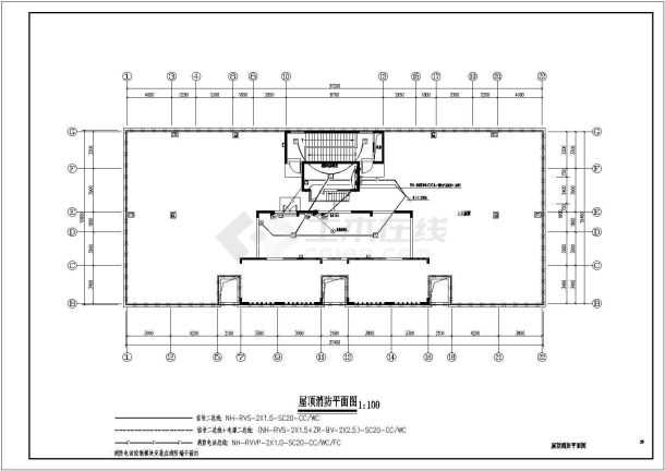 某地三十二层住宅楼全套电气施工图纸-图二