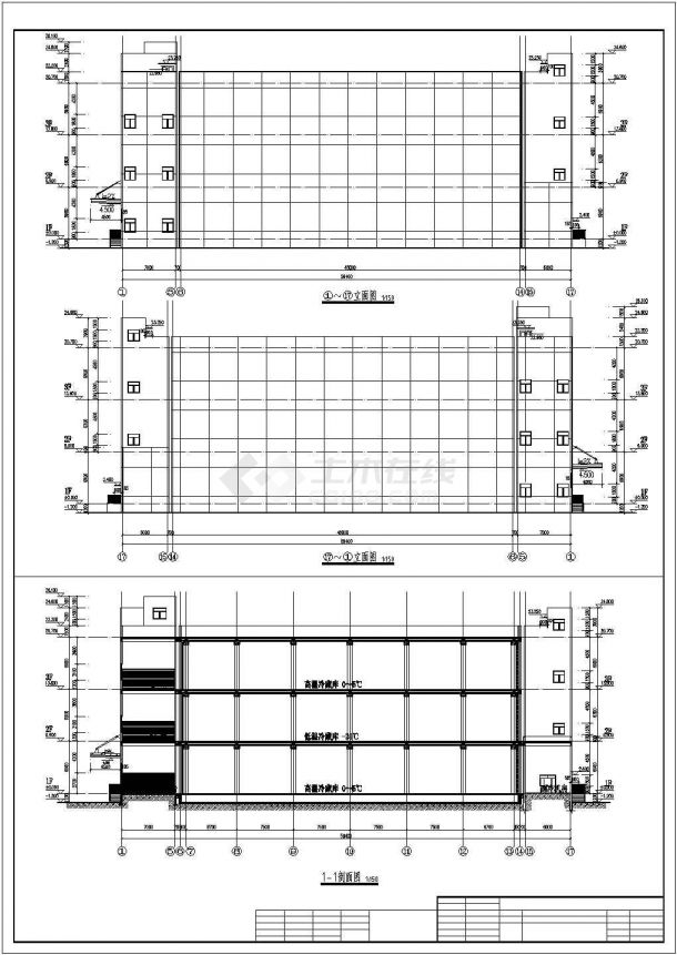 【湖南】三层框架结构冷库建筑结构施工图-图二