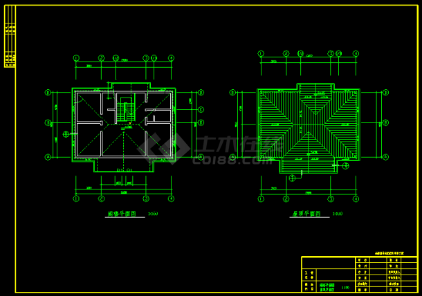 鑫厦豪华别墅建筑CAD设计施工方案图-图二