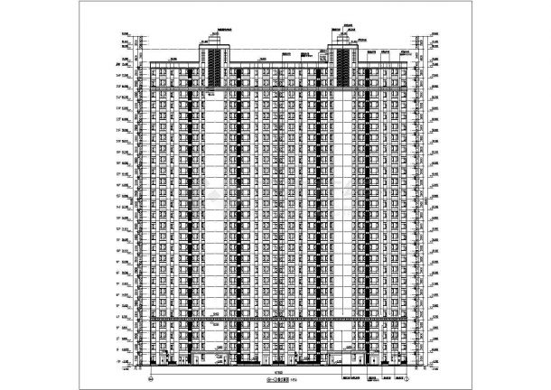 某地26层剪力墙结构住宅楼建筑设计方案图-图一