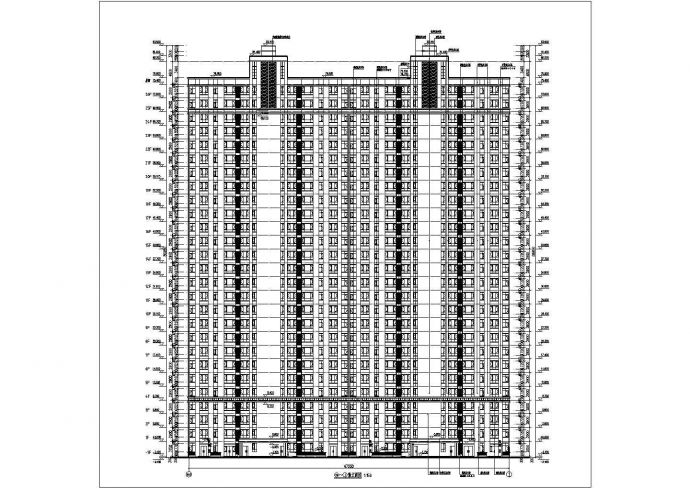 某地26层剪力墙结构住宅楼建筑设计方案图_图1