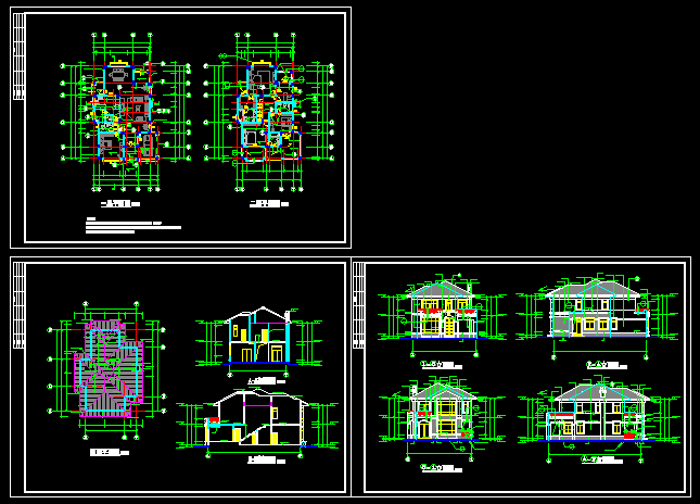 某地多层欧式别墅建筑结构施工图纸_图1