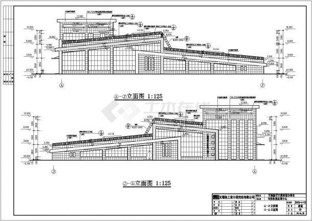 某地三层大型垃圾中转站建筑设计施工图-图一