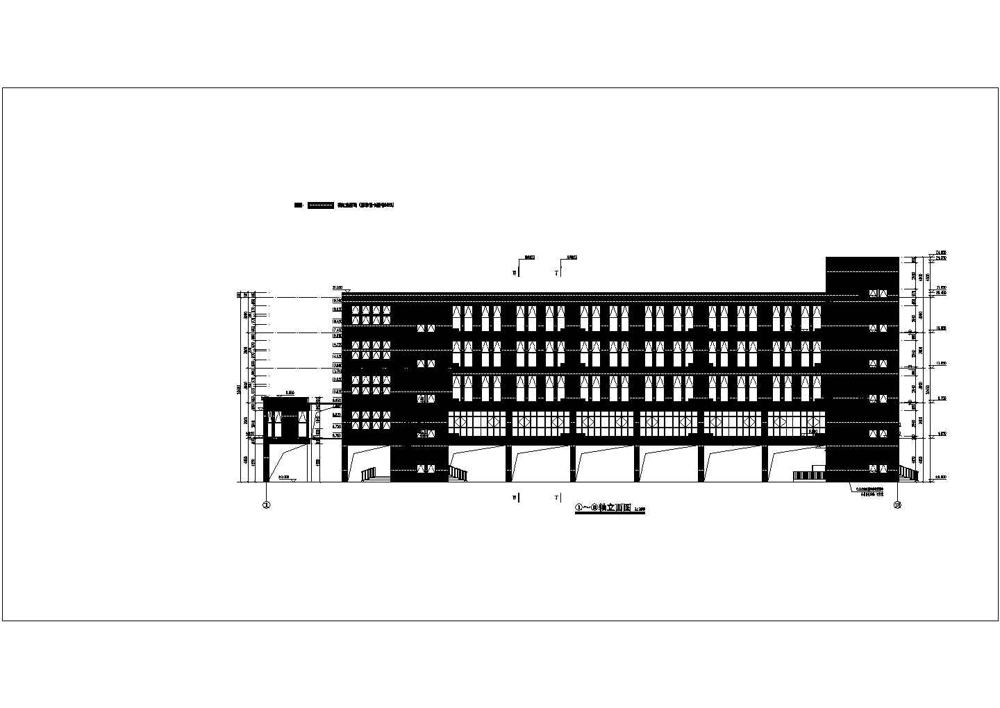 邢台某五层框架学校综合楼建筑结构施工图