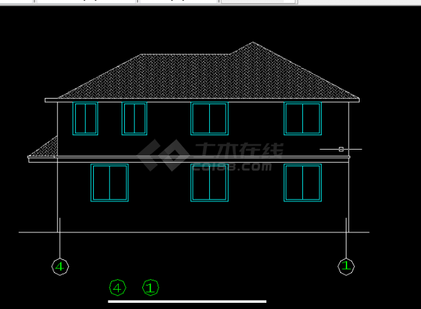 乡村别墅方案设计及施工全套CAD图纸-图二