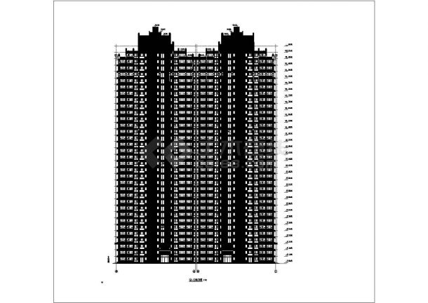 某地32层剪力墙结构住宅楼建筑设计施工图-图二