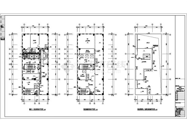某高档酒店二十四层框架结构给排水消防设计图-图一