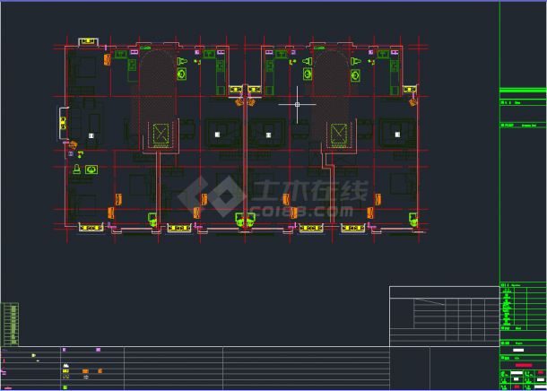 最新某剪力墙结构小高层建筑CAD图纸-图一