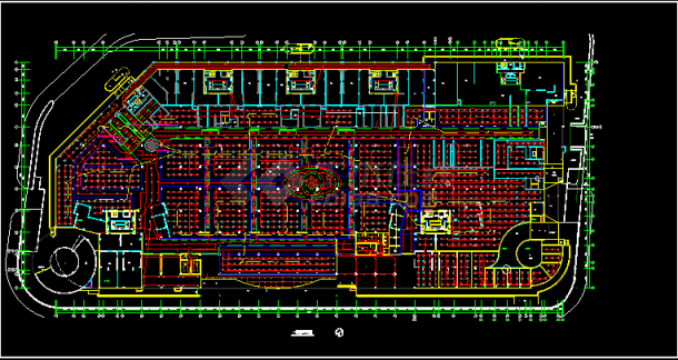 某二层商场照明设计CAD电气施工图纸-图二