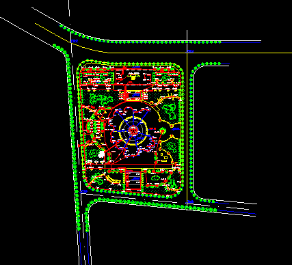 某文化广场景观照明设计施工平面图-图二