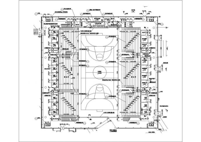 某车间厂门式钢架大棚结构CAD图纸 _图1