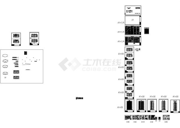 某地区18层安置房建筑设计施工图-图一