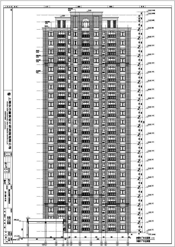 某地23层框剪结构商住楼建筑设计方案-图一