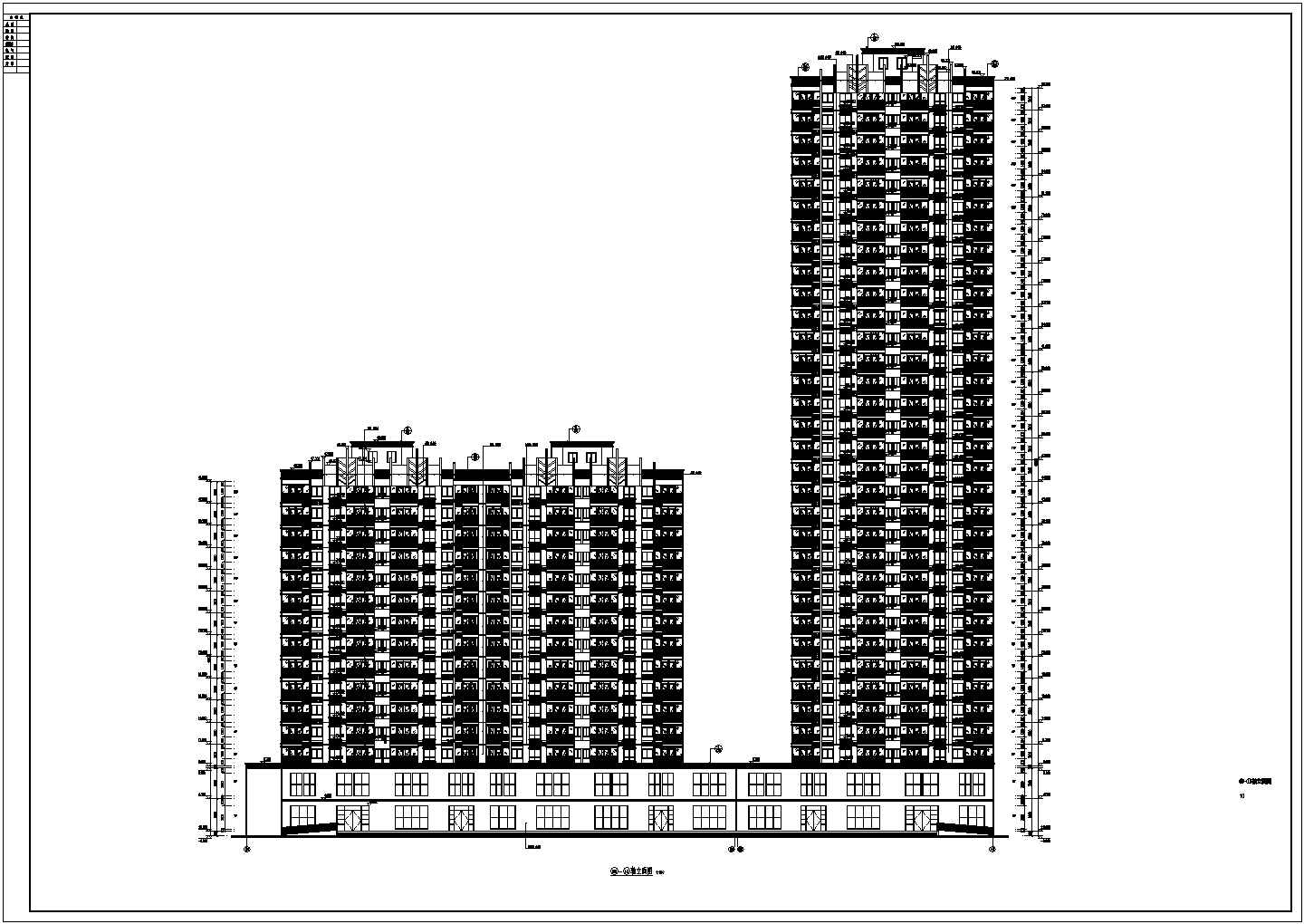 【十堰】某地33层框架剪力墙结构住宅建筑结构设计施工图纸