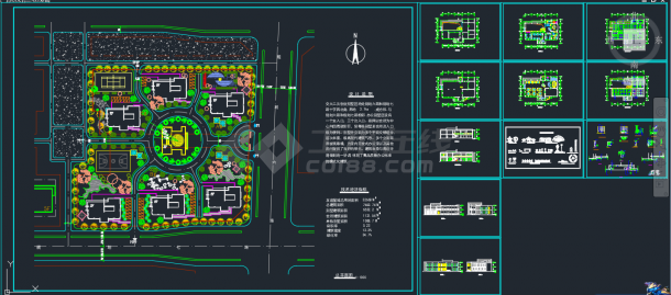 南京某地办公别墅建筑CAD施工图-图一