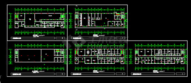 小区地下室建筑施工CAD设计方案图纸-图一