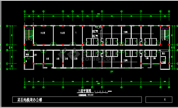 小区地下室建筑施工CAD设计方案图纸-图二