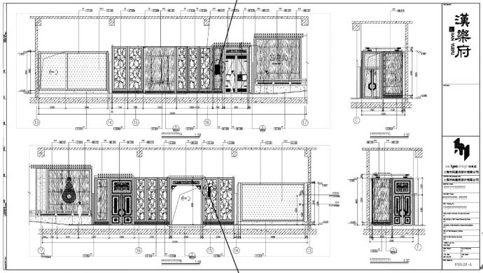 汉文化博览园-B1大寿宫汉宴厅立面装饰设计CAD图_图1