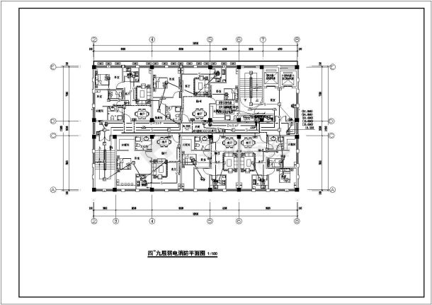 某地二类高层商住楼建筑全套电气施工图-图一