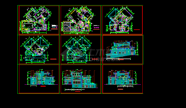 北京某经典别墅全套施工方案CAD图纸-图一