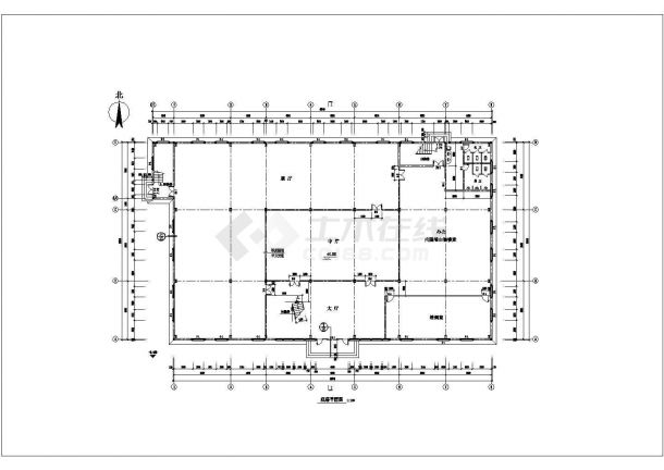 江西工业园区某办公楼钢框架结构施工图纸-图二