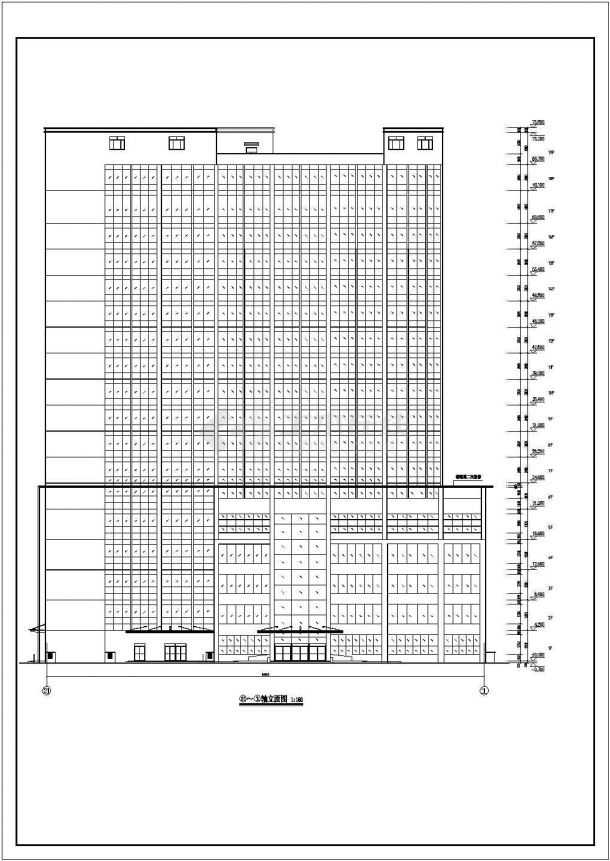 某18层医院综合楼建筑结构施工图纸-图二