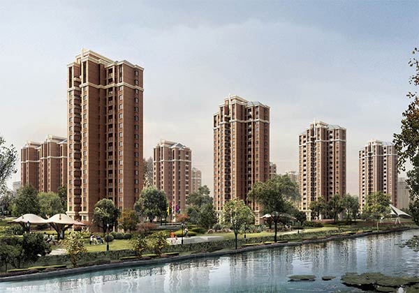 【上海】高层住宅区规划及单体建筑设计方案文本_图1