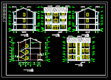 某农村别墅建筑建造CAD设计施工图-图二